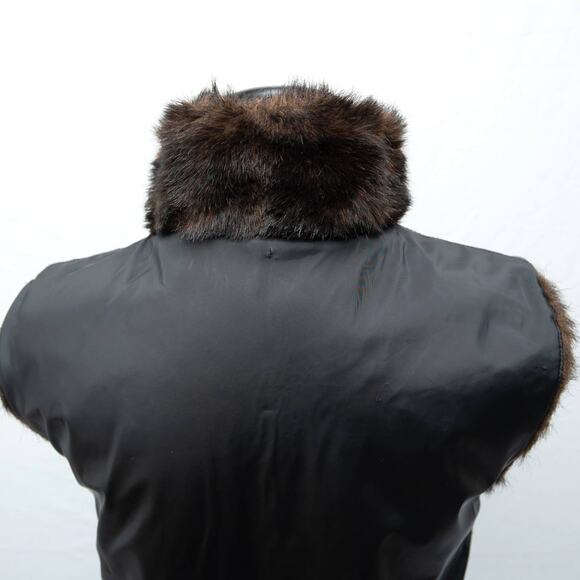 Giacca Reversible Faux Mink Fur Vest Size Small - Picture 8 of 12